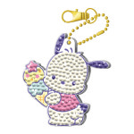 산리오 포차코 스윗 아이스크림 보석십자수 키링