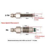 공압 S-TW RG 나사산용 CO2 HPA 변환 키트 12g 실린더 카트리지 교체 수 퀵 커플러 에어 툴용