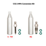 공압 S-TW RG 나사산용 CO2 HPA 변환 키트 12g 실린더 카트리지 교체 수 퀵 커플러 에어 툴용