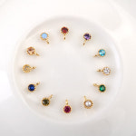 비즈아이 탄생석펜던트 큐빅탄생석한고리 1개 진주 7341-02