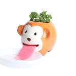 세라믹화분 꽃 냄비 만화 재배 즙 식물 분재 가든 팬더 GD14730