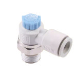 엘보 피팅 유량 제어 밸브 조절기 공압 속도 S M5 04A S M5 06A AS1211F