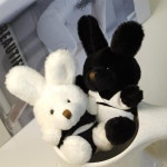 큐트 미니 반려 토끼 인형 패션키링 가방고리 1