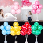 도트 파티풍선 70cm꽂이장식세트 파티용품 행사풍선
