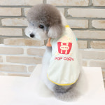 이츠독 야미 팝콘 컬러 티셔츠 귀여운 강아지 애견 의류 옷