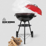 훈제 바베큐 17 그릴 뚜껑 화로 직화 훈연 캠핑