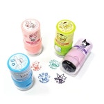 산리오 캐릭터 원형 스탬프 X3개 랜덤 칭찬 도장