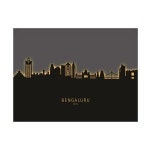 Trademark Fine Art Braunschweig 독일 스카이라인 글로우 II 캔버스 아트 by Michael Tompsett