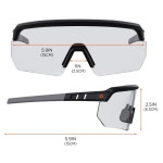 에르고다인 스컬러스 AEGIR 긁힘 방지 안전 안경 김서림 방지 ANSI z87 1 One Size