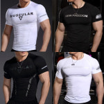 남자 머슬핏 반팔티 머스큘러 앤 프리덤 프리덤