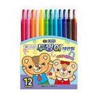 어린이집 유치원 색칠 그림 놀이 색연필 12색 X 2매입