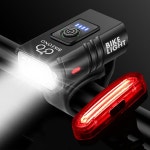 자전거 라이트 T6 LED 전면 USB 충전식 MTB 산악 램프 헤드 손전등 사이클링 스쿠터 테일