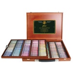 문교 미술 화방 원형 소프트 파스텔 200색 세트 목상자 MPA-200W