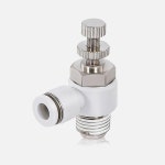 1Pcs 공압 스로틀 밸브 4-12mm M5 1 8 1 4 3 8 1 2 고속 연결 피팅 속도 컨트롤러