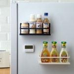 무타공 자석거치대 2P세트 주방 욕실 수납 선반 거치대 냉장고 세탁기 스토리지