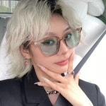 루킹포유 네오레트로 3928 틴트 선글라스 C1 핑크블루