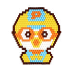 쌤이오 Pre School 교육 완구 뽀로로 픽셀블럭 1개