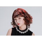 큐티걸 파티연극소품 투톤브릿지 가발 코스프레가발