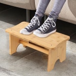 리빙홈 대나무 발받침대 면 수유발받침대 풋레스트