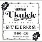 다다리오 다다리오 D Addario 알루미늄 와운드 테너 우쿨렐레 싱글 스트링 세 번째 036 J5403