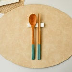 엠에이치앤코 모던하우스 내추럴 한입에 쏙 컬러 수저세트 그린