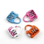 미니 다이얼 자물쇠 컬러랜덤 여행가방 잠금장치 학교 번호자물쇠 다이얼자물쇠