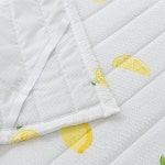 레몬 여름 침대 밴딩 패드 Q 단품 시어서커 카페트