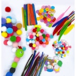 엄마표 미술놀이 만들기 재료 세트 유아 어린이 초등 집콕놀이 EVA모양스티커 1개