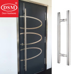 DSM 304 스테인리스강 브러쉬 풀 핸들 긴 목재 유리 금속 입구 문 PA-102