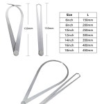 2pcs 6 14 강철 점토 도자기 내부 외부 캘리퍼스 미터법 강철 버니어 캘리퍼스 측정 도구