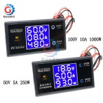 DC 5A 10A 250W 999W LCD 디지털 전압계 전류계 전력계 검출기 테스터 모니터 0-100V