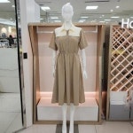 해리앤 영우 배색 카라 스트링 원피스 YPFP3902