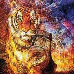 퍼즐코리아 1000피스 호랑이 그리고 마야의 달력 직소퍼즐