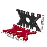 알루미늄 Dovetail Jig 목공 Tenon 캘리퍼스 높이 측정 게이지 정밀 갭 미터법 공작 기계