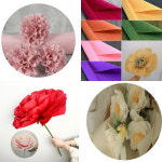 프리미엄 주름지 180g 80색 크레이프 종이 자이언트플라워 종이공예 장미 종이꽃접기 홈아트