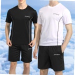쿨링 운동복 세트 캐주얼 반팔 반바지