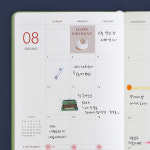 인디고 인디고 2024 프리즘 B6 먼슬리 다이어리 날짜형 32절 월간