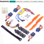 브러시리스 모터 30A ESC SG90 9G 마이크로 서보 RC 고정 날개 비행기 헬리콥터 용 6 8 A2212 1400KV