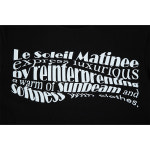 르쏠레일마띠네 Solid Logo Warp Effect T-Shirts 솔리드 로고 티셔츠