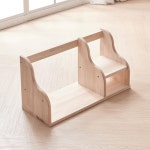 600 원목 책상위 책꽂이 책진열대 인테리어 정리대