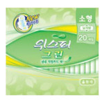 한국P&G 위스퍼 소프트클린 세이프티존 그린 울트라 날개 소형 20매