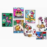 어린이 팝아트 포일아트 유아 미술 활동 발달놀이