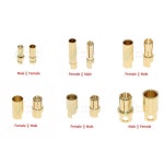 RC 모터 ESC 배터리 부품용 도금 ARE4 아마스 불릿 바나나 플러그 커넥터 3 암수