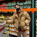 더남디 남녀공용 코듀로이 숏패딩 점퍼