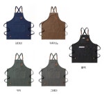 NPL 방수 바리스타 데님 앞치마 카페 공방 작업용 캔버스 주방 쉐프 커피숍