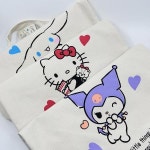 산리오 캐릭터 사각숄더백 4종 대학생에코백 중학생가방 캔버스백 사각숄더백 장바구니