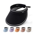 여성 햇빛차단 모자 1P 여름 나들이 여행 챙넓은 썬캡 살구