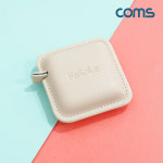 휴대용 미니 줄자 PU가죽 사각