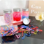 편리한 대용량 베이직 고무줄 머리끈세트