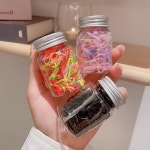 편리한 대용량 베이직 고무줄 머리끈세트